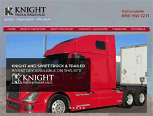 Tablet Screenshot of knighttrucksales.com